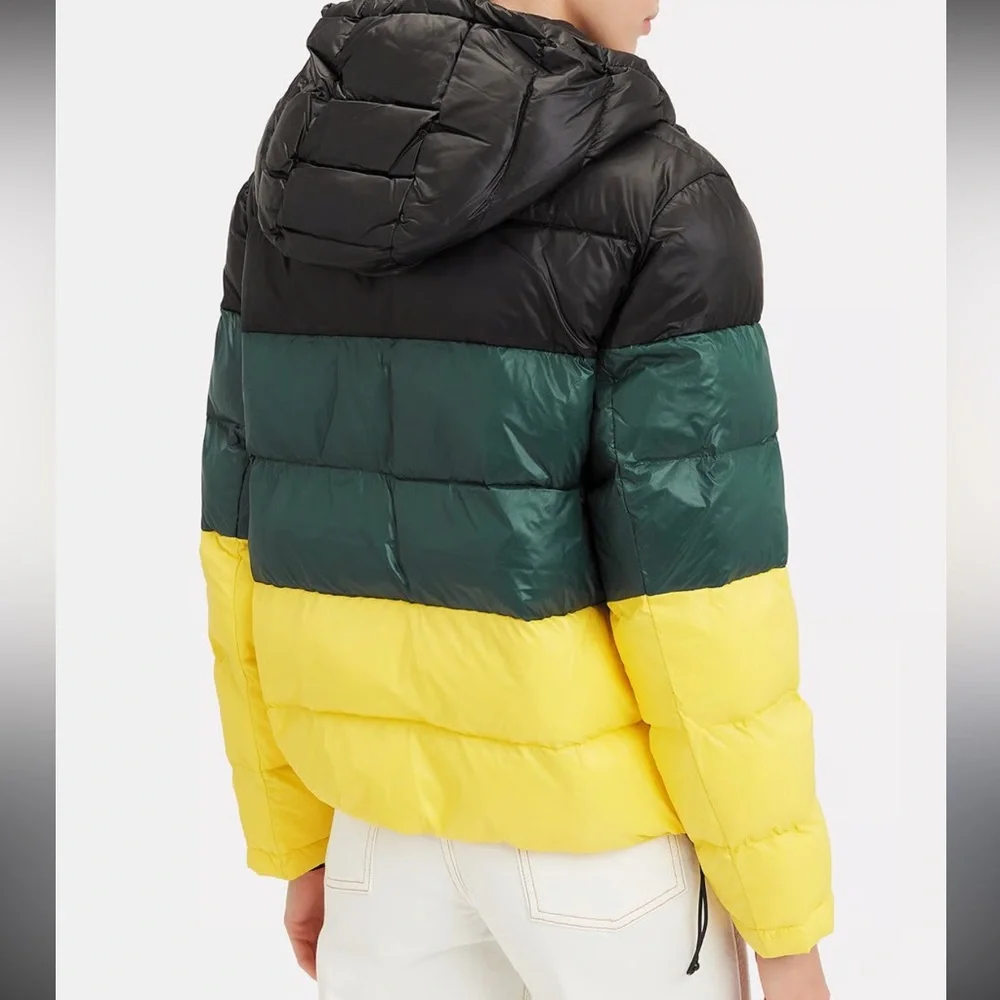 Proenza Schouler white label Puffer hooded coat Jacket - Black, Green, Yellow S